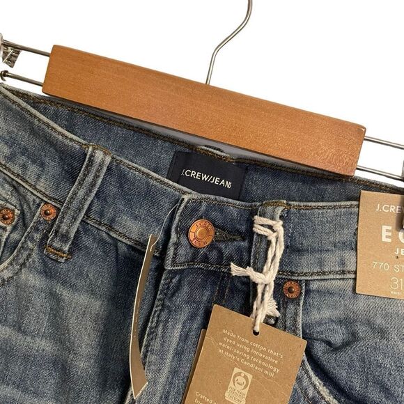 J. Crew ECO Jeans 770 Straight 31/30 NWT - Picture 2 of 8